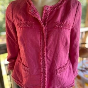 Talbots Vibrant Pink Blazer